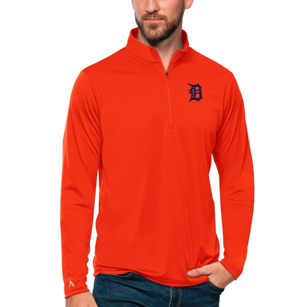 Detroit Tigers Antigua Tribute Quarter-Zip Pullover Top - MLB