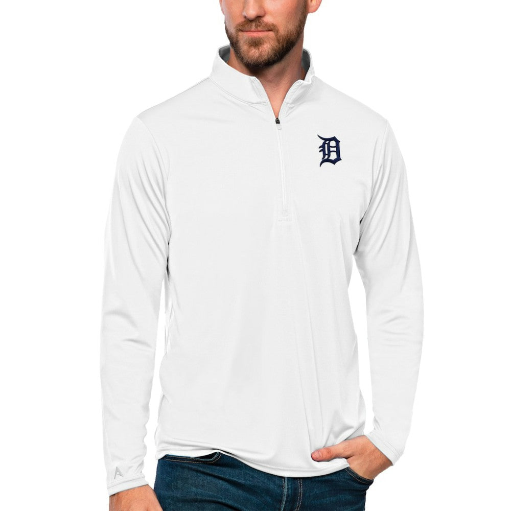 Detroit Tigers Antigua Tribute Quarter-Zip Pullover Top - MLB