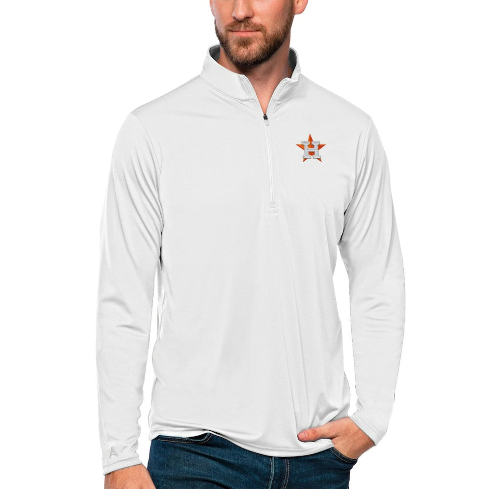 Houston Astros Antigua Tribute Quarter-Zip Pullover Top - MLB