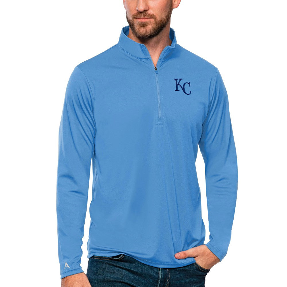 Kansas City Royals Antigua Tribute Quarter-Zip Pullover Top - MLB