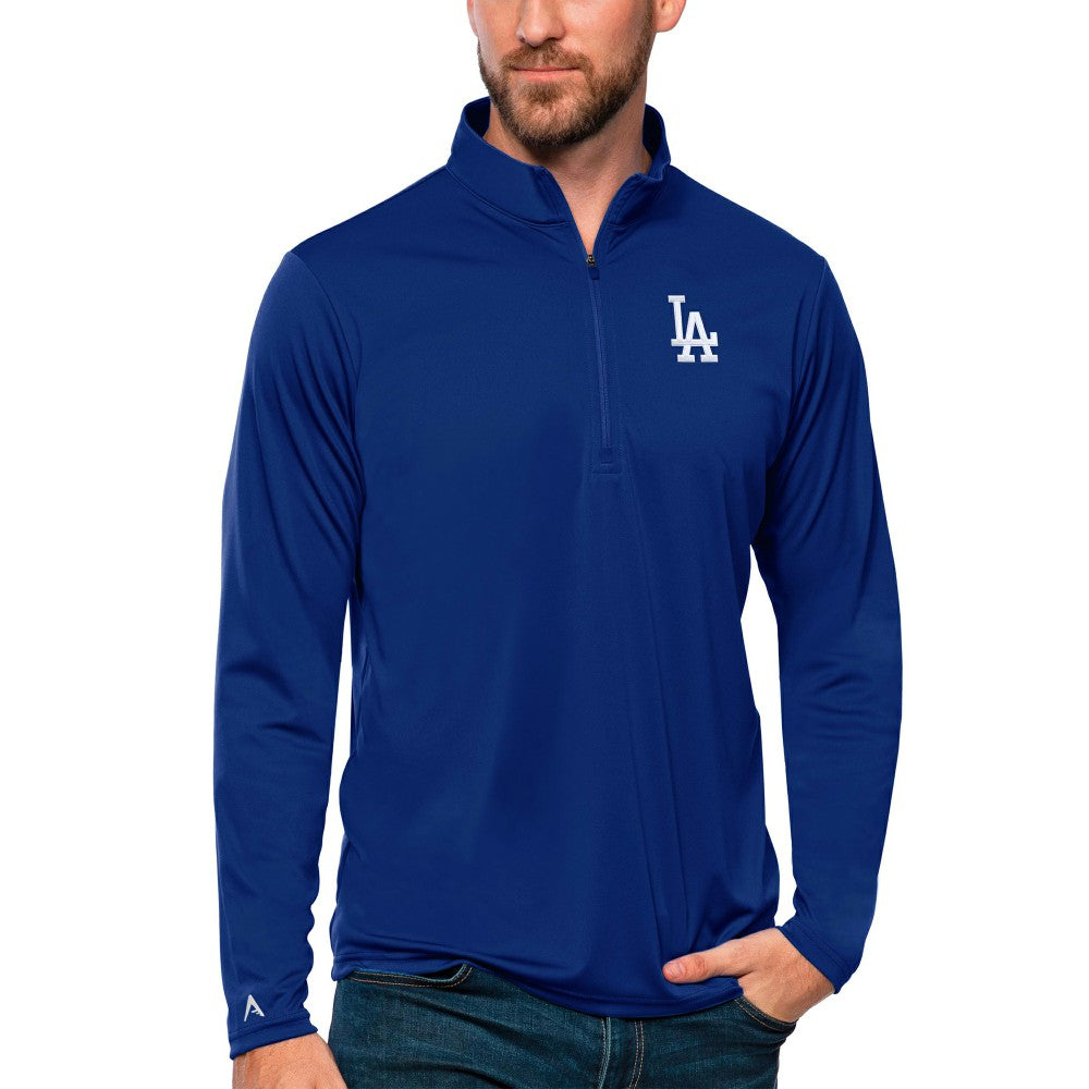 Los Angeles Dodgers Antigua Tribute Quarter-Zip Pullover Top - MLB