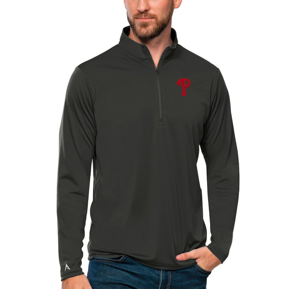 Philadelphia Phillies Antigua Tribute Quarter-Zip Pullover Top - MLB
