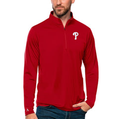 Philadelphia Phillies Antigua Tribute Quarter-Zip Pullover Top - MLB