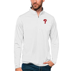 Philadelphia Phillies Antigua Tribute Quarter-Zip Pullover Top - MLB