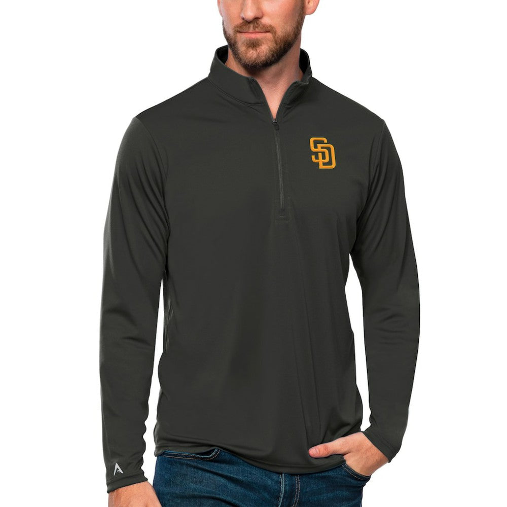 San Diego Padres Antigua Tribute Quarter-Zip Pullover Top - MLB