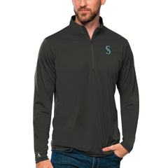 Seattle Mariners Antigua Tribute Quarter-Zip Pullover Top - MLB