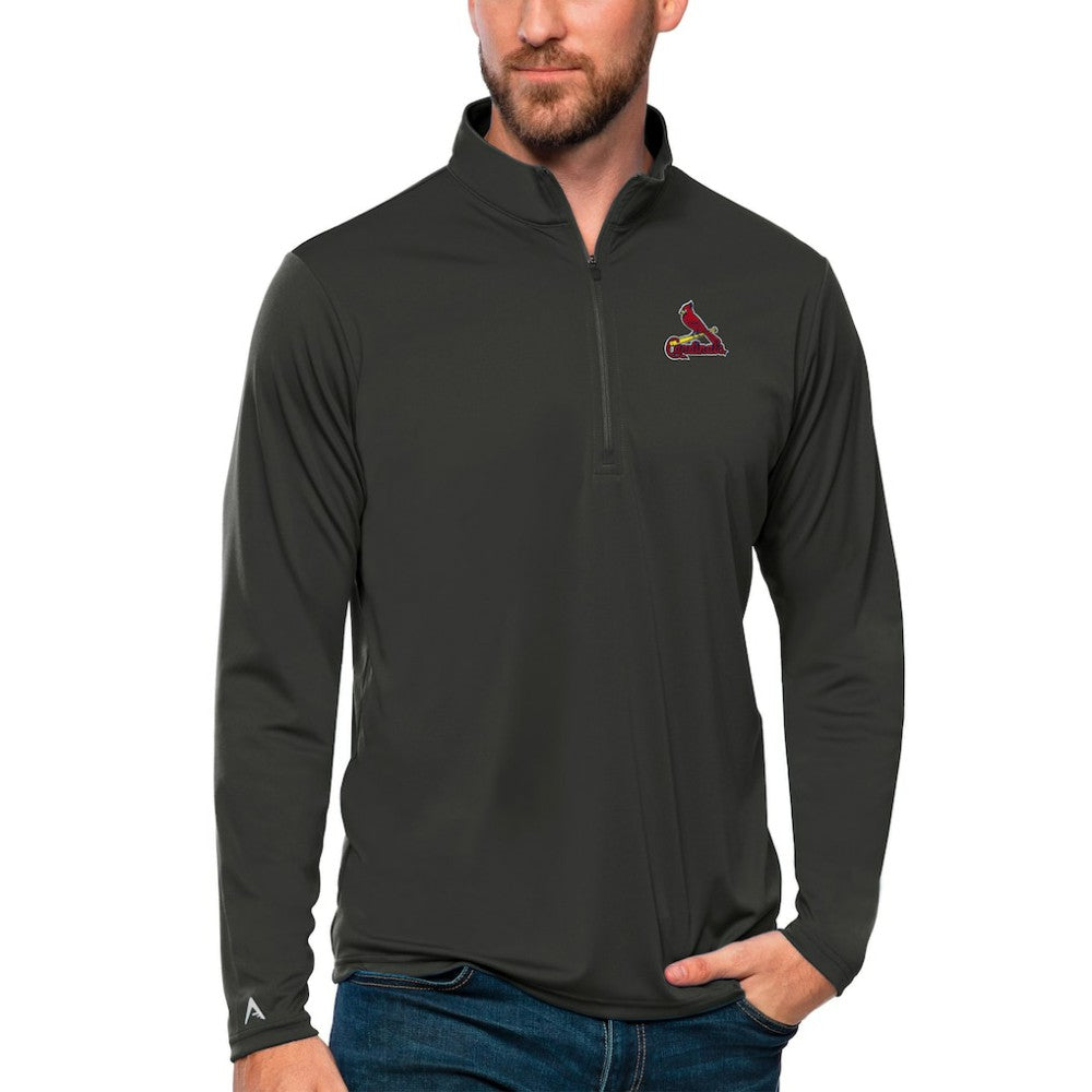 St. Louis Cardinals Antigua Tribute Quarter-Zip Pullover Top - MLB