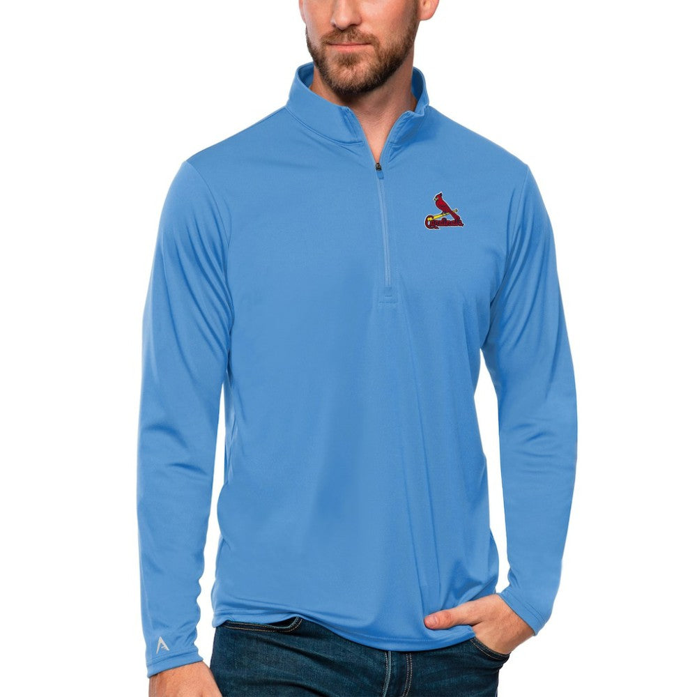 St. Louis Cardinals Antigua Tribute Quarter-Zip Pullover Top - MLB