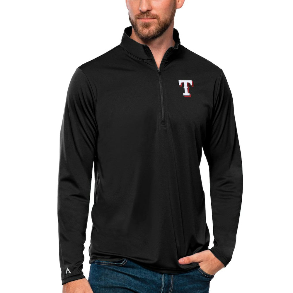 Texas Rangers Antigua Tribute Quarter-Zip Pullover Top - MLB