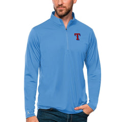 Texas Rangers Antigua Tribute Quarter-Zip Pullover Top - MLB