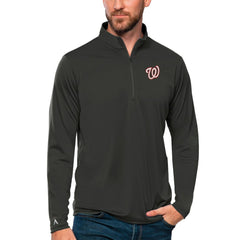 Washington Nationals Antigua Tribute Quarter-Zip Pullover Top - MLB