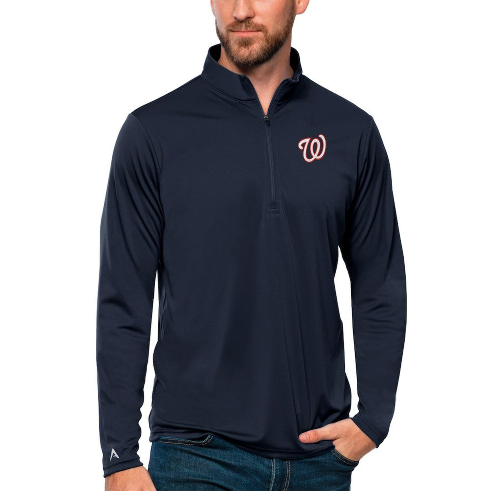 Washington Nationals Antigua Tribute Quarter-Zip Pullover Top - MLB