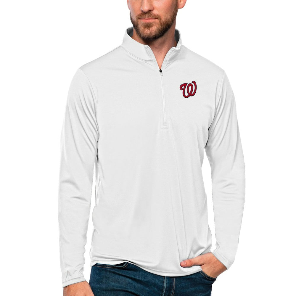 Washington Nationals Antigua Tribute Quarter-Zip Pullover Top - MLB