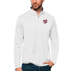 Washington Nationals Antigua Tribute Quarter-Zip Pullover Top - MLB