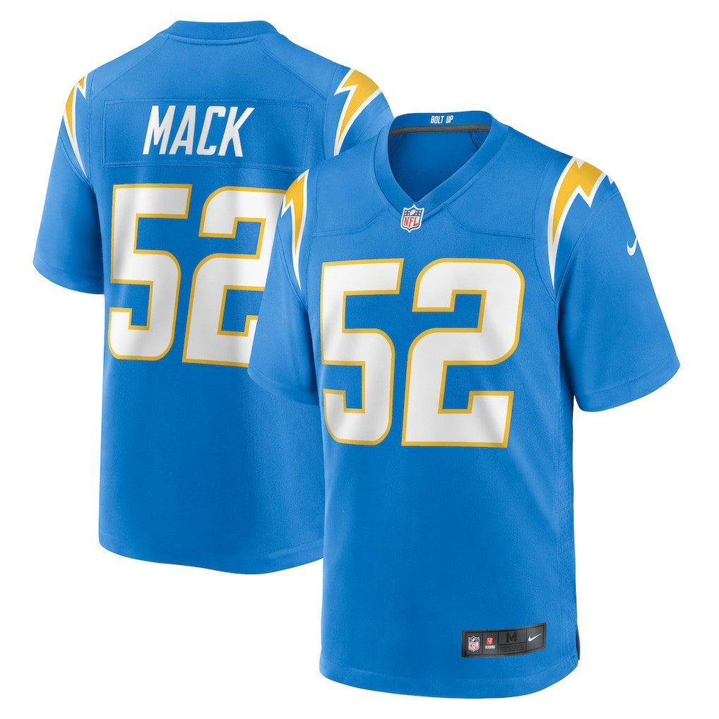 Khalil Mack Los Angeles Chargers Game Jersey Powder Blue | Nike for Sale