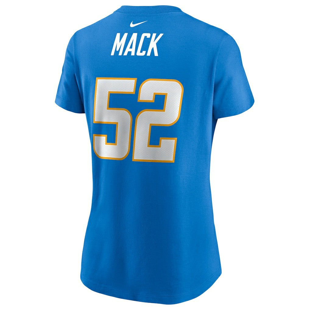 Khalil Mack Los Angeles Chargers Women's Player Name & Number T-Shirt Powder Blue | Nike for Sale