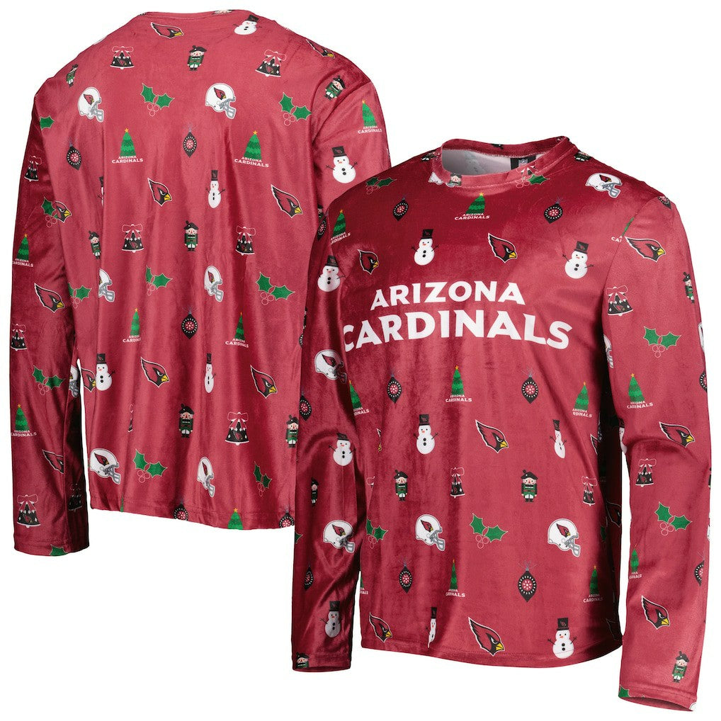 Arizona Cardinals FOCO Holiday Repeat Long Sleeve T-Shirt Cardinal | NFL