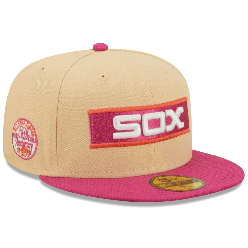 Chicago White Sox New Era 1933 MLB All-Star Game 50th Anniversary Mango Passion 59FIFTY Fitted Hat - MLB