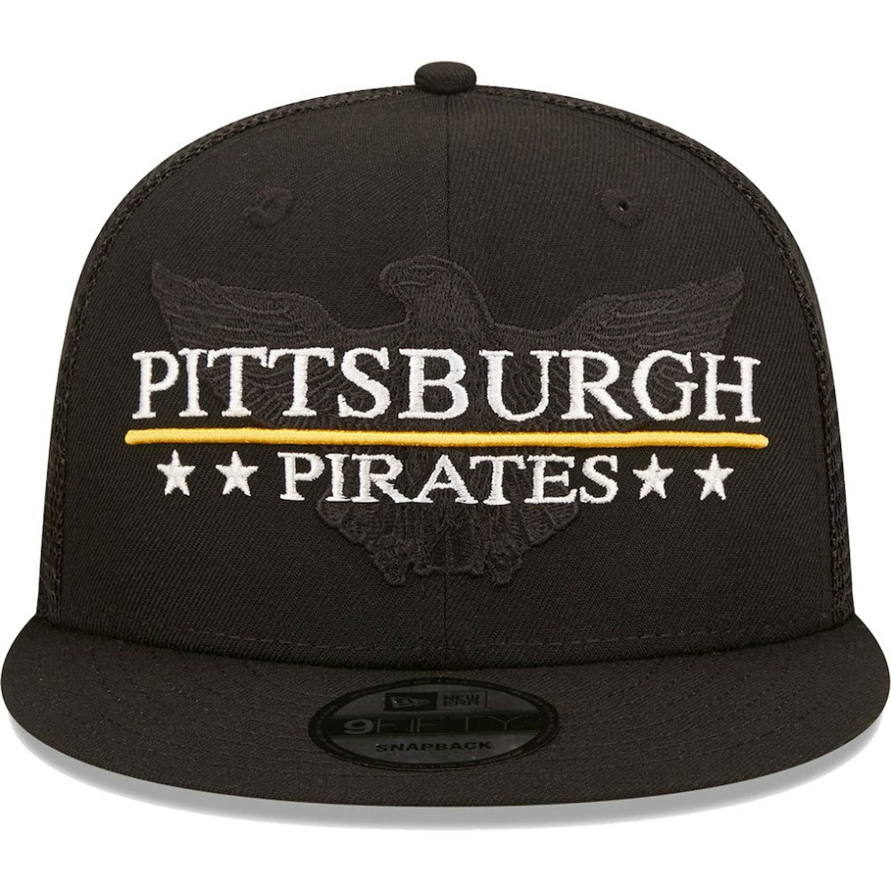 Pittsburgh Pirates New Era Patriot Trucker 9FIFTY Snapback Hat - MLB