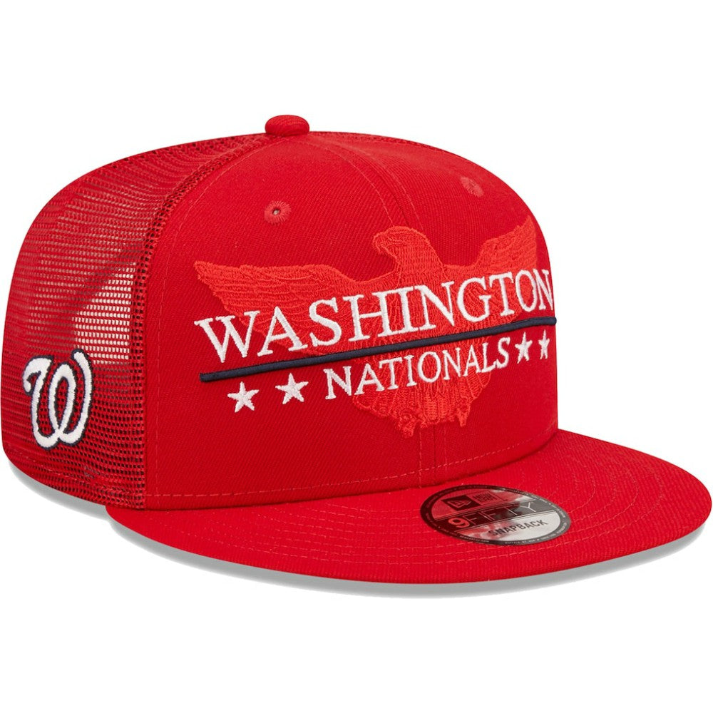 Washington Nationals New Era Patriot Trucker 9FIFTY Snapback Hat - MLB