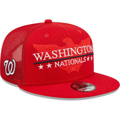 Washington Nationals New Era Patriot Trucker 9FIFTY Snapback Hat - MLB