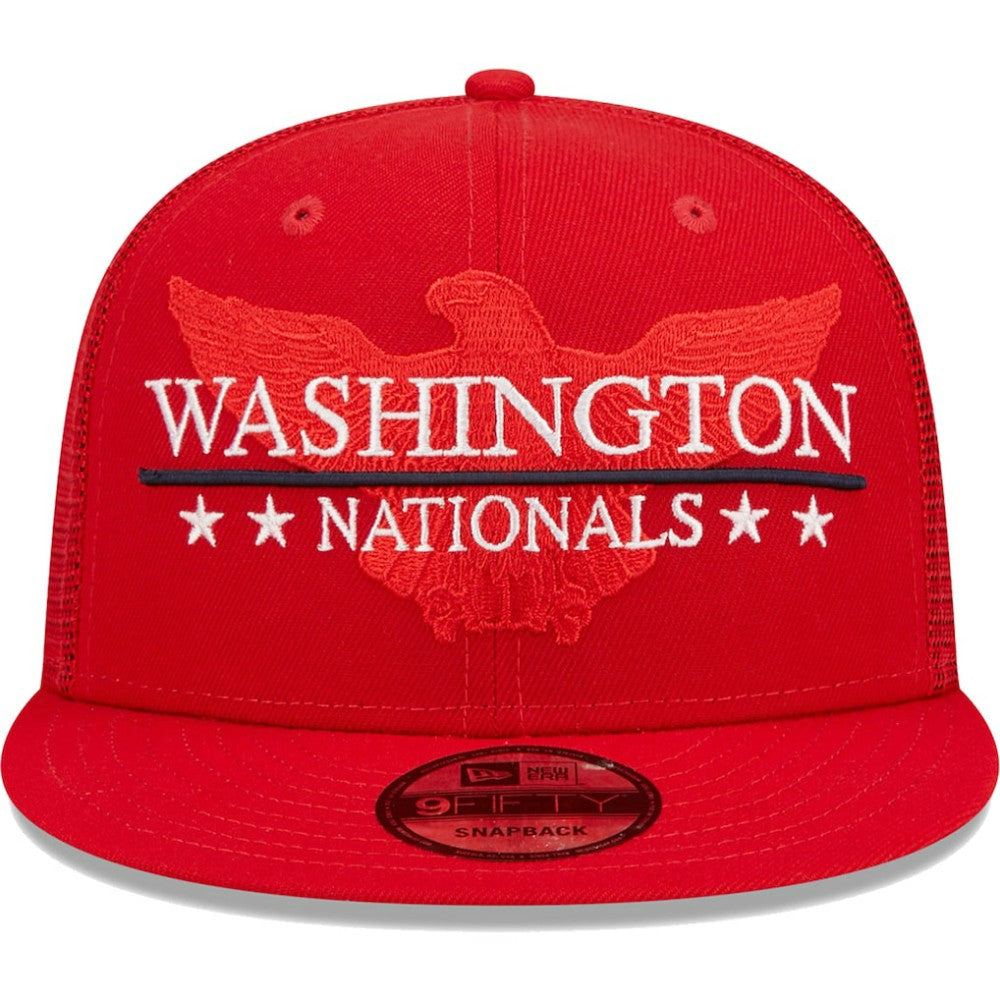 Washington Nationals New Era Patriot Trucker 9FIFTY Snapback Hat - MLB