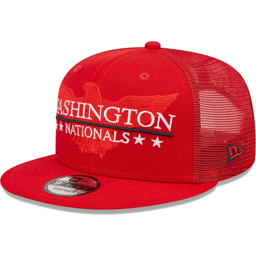 Washington Nationals New Era Patriot Trucker 9FIFTY Snapback Hat - MLB