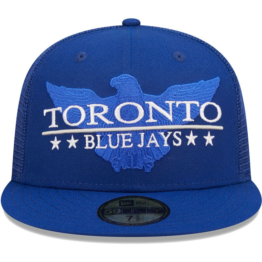 Toronto Blue Jays New Era Patriot Trucker 9FIFTY Snapback Hat - MLB
