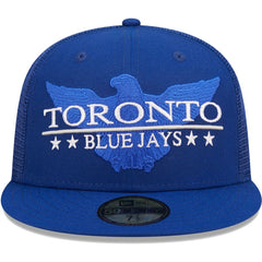 Toronto Blue Jays New Era Patriot Trucker 9FIFTY Snapback Hat - MLB