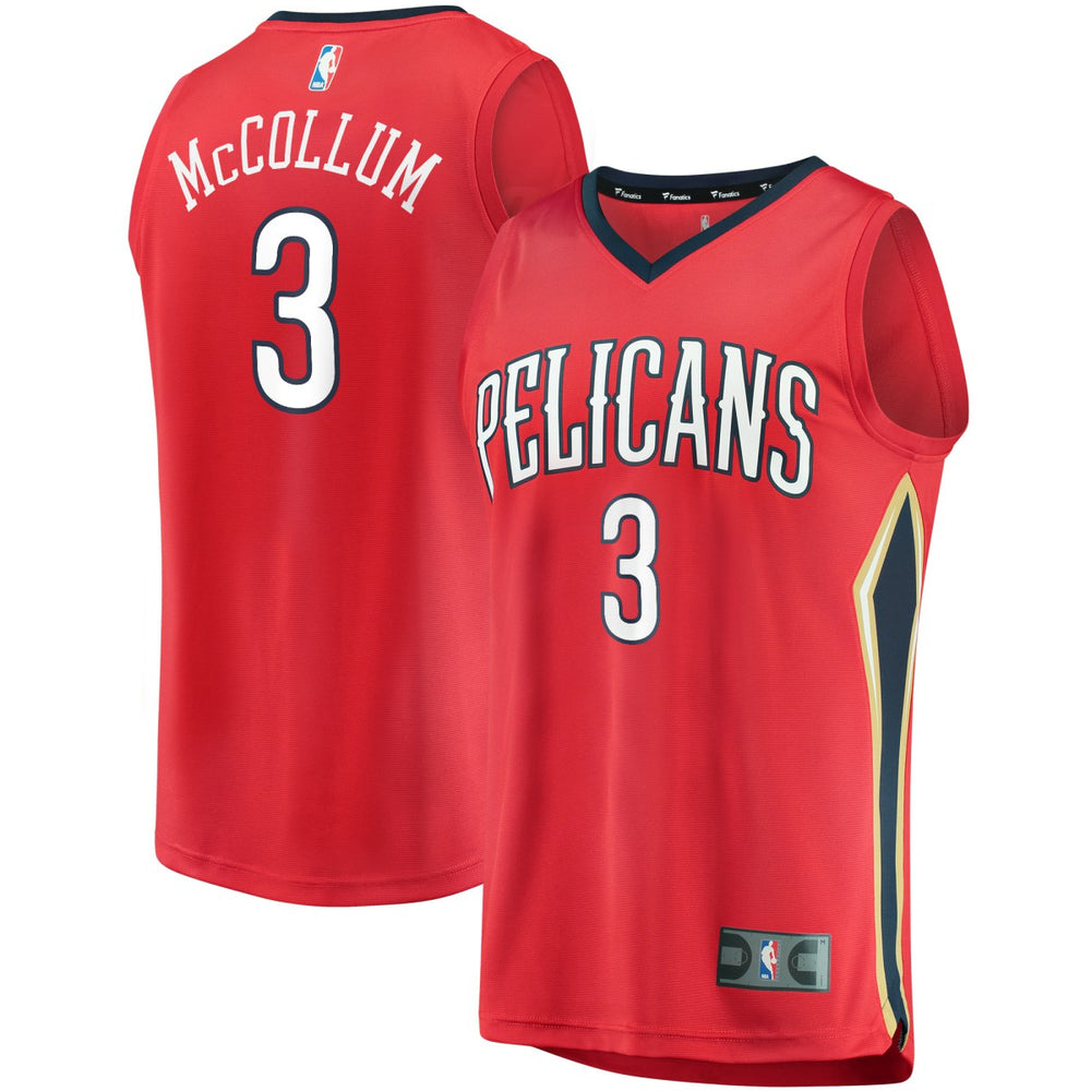 C.J. McCollum New Orleans Pelicans Youth Fast Break Replica Player Jersey Red Statement Edition - NBA