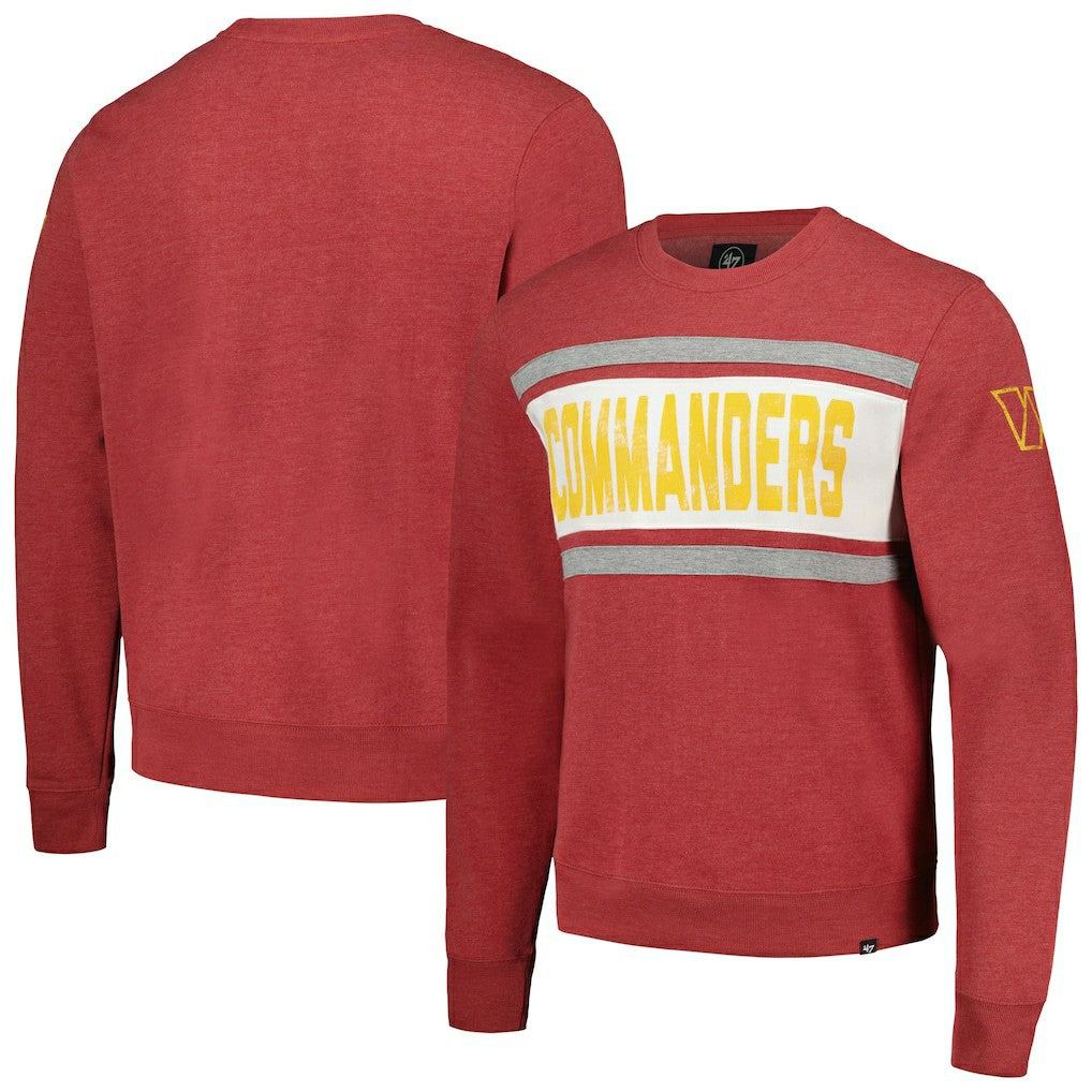 Washington Commanders '47 Bypass Tribeca Pullover Sweatshirt Heathered Burgundy | 47 brand