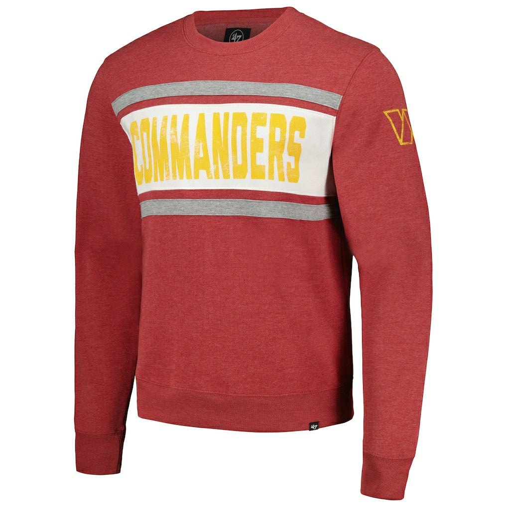 Washington Commanders '47 Bypass Tribeca Pullover Sweatshirt Heathered Burgundy | 47 brand