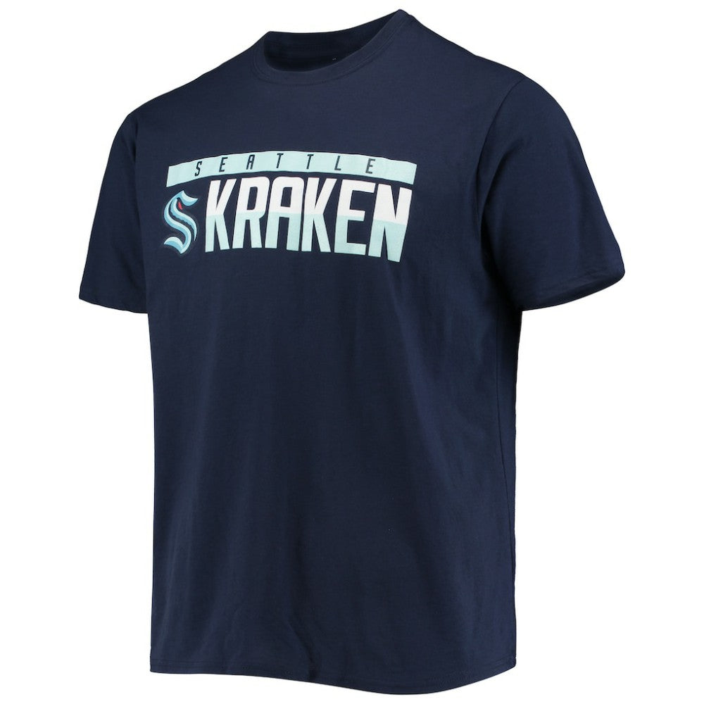 Seattle Kraken Levelwear Richmond Wordmark T-Shirt - Navy - NHL