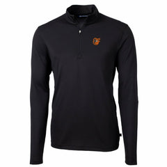 Baltimore Orioles Cutter & Buck Big & Tall Virtue Eco Pique Quarter-Zip Pullover Jacket - MLB