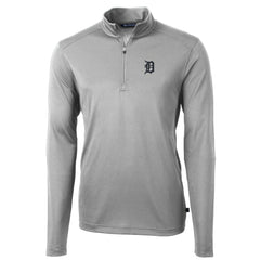 Detroit Tigers Cutter & Buck Big & Tall Virtue Eco Pique Quarter-Zip Pullover Jacket - MLB