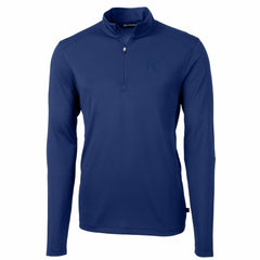 Kansas City Royals Cutter & Buck Big & Tall Virtue Eco Pique Quarter-Zip Pullover Jacket - MLB