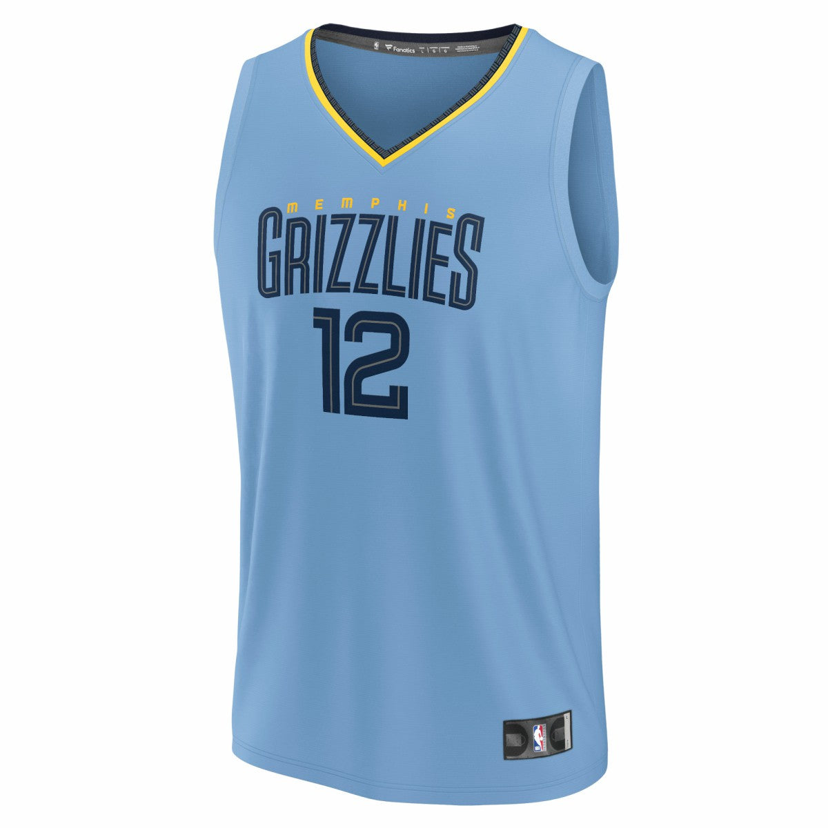 Ja Morant Memphis Grizzlies Fast Break Replica Player Jersey Statement Edition Light Blue - NBA