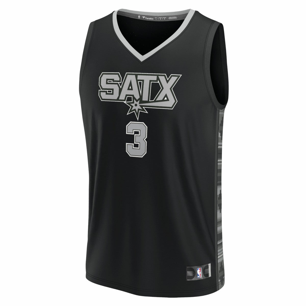 Keldon Johnson San Antonio Spurs Fast Break Replica Player Jersey Statement Edition Black - NBA