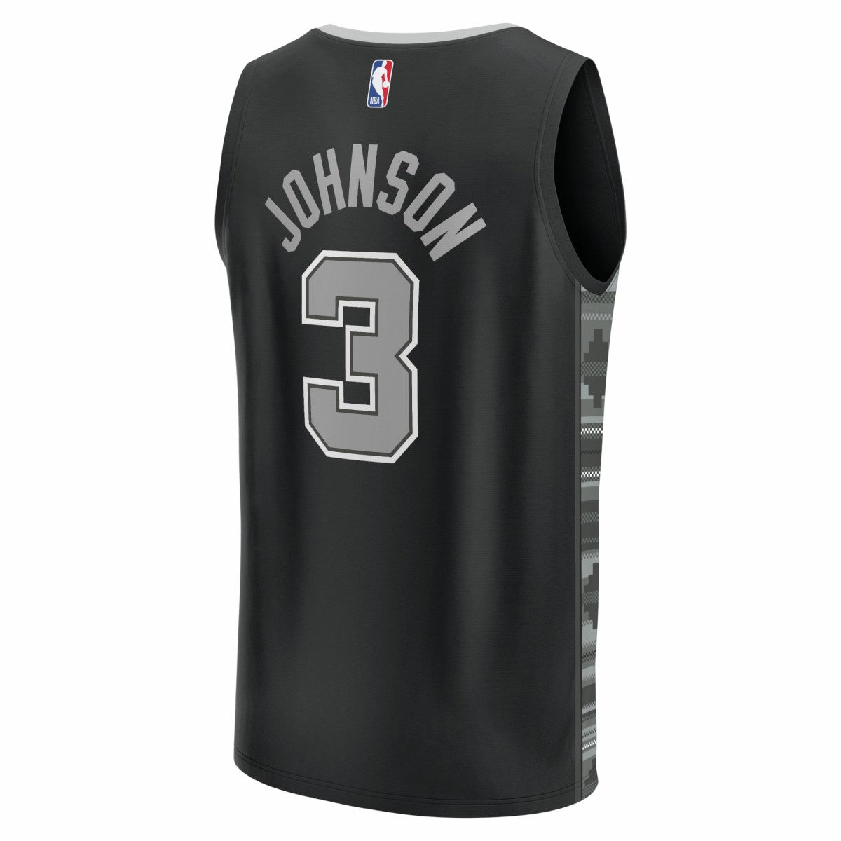 Keldon Johnson San Antonio Spurs Fast Break Replica Player Jersey Statement Edition Black - NBA