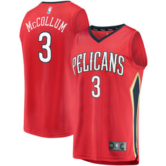 C.J. McCollum New Orleans Pelicans Fast Break Replica Player Jersey Statement Edition Red - NBA