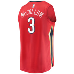 C.J. McCollum New Orleans Pelicans Fast Break Replica Player Jersey Statement Edition Red - NBA