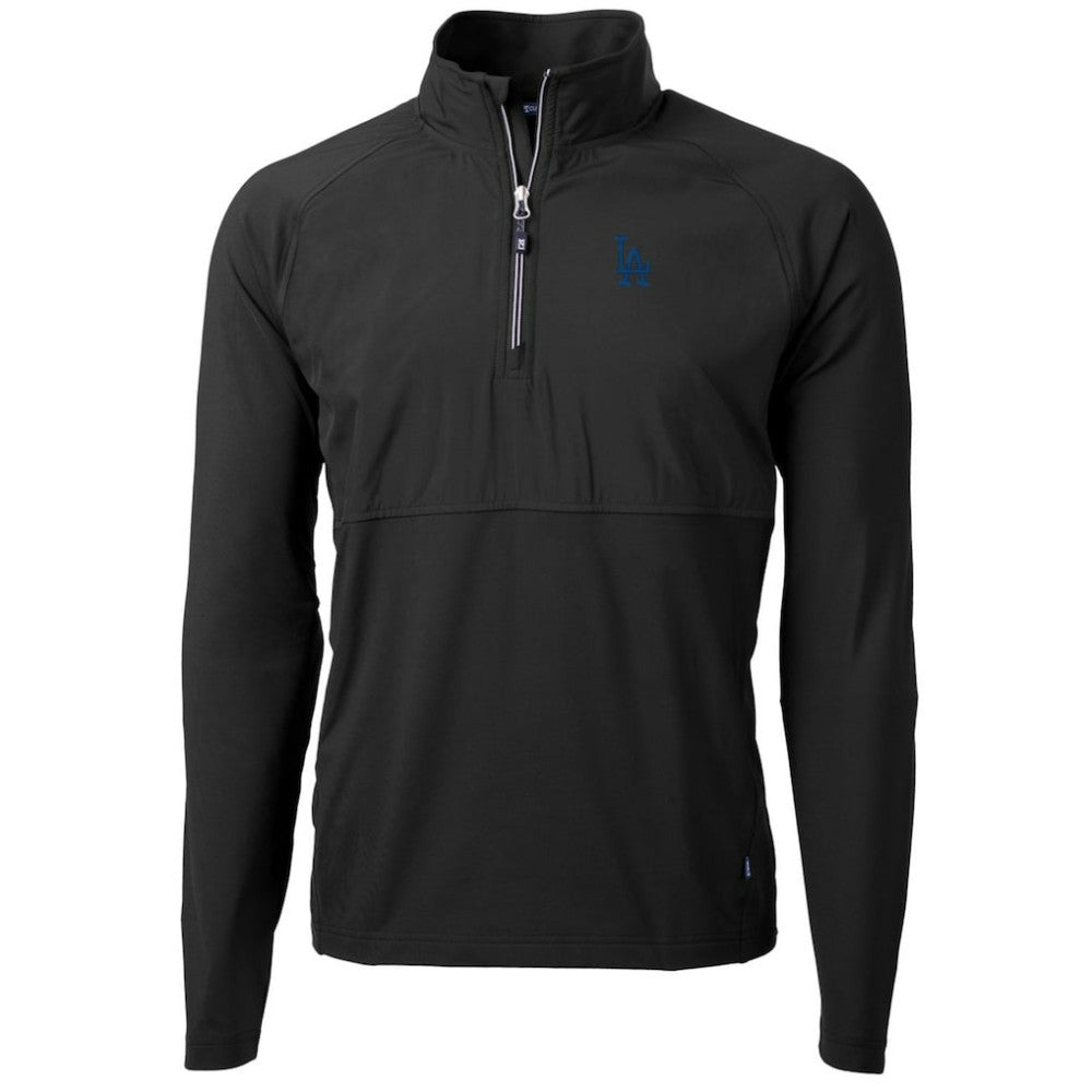 Los Angeles Dodgers Cutter & Buck Adapt Eco Knit Hybrid Recycled Quarter-Zip Pullover Jacket - MLB