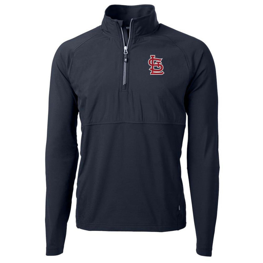 St. Louis Cardinals Cutter & Buck Adapt Eco Knit Hybrid Recycled Quarter-Zip Pullover Jacket - MLB