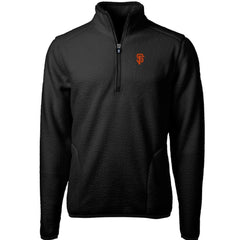San Francisco Giants Cutter & Buck Cascade Eco Sherpa Fleece Quarter-Zip Pullover Jacket - MLB
