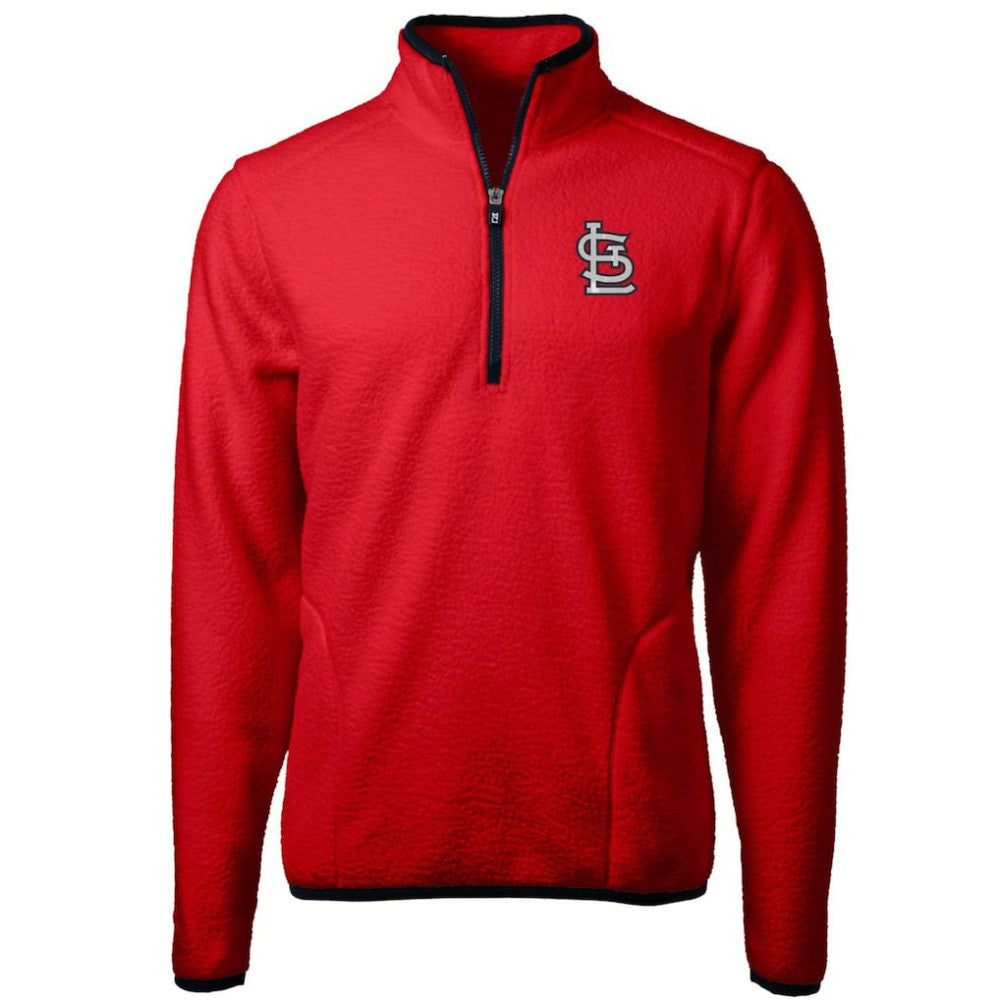 St. Louis Cardinals Cutter & Buck Cascade Eco Sherpa Fleece Quarter-Zip Pullover Jacket - MLB