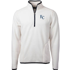 Kansas City Royals Cutter & Buck Cascade Eco Sherpa Fleece Quarter-Zip Pullover Jacket - MLB