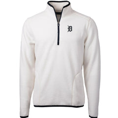 Detroit Tigers Cutter & Buck Cascade Eco Sherpa Fleece Quarter-Zip Pullover Jacket - MLB