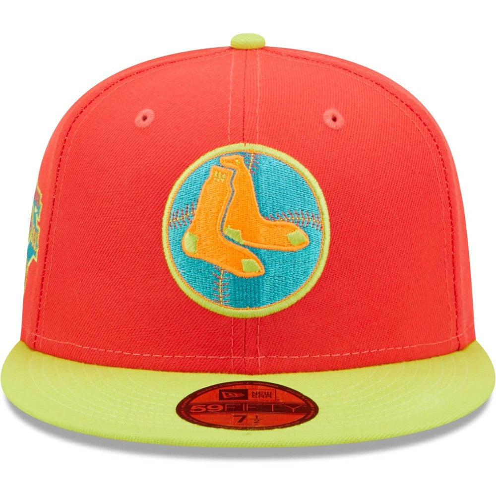 Boston Red Sox New Era   Lava Highlighter Combo 59FIFTY Fitted Hat - MLB