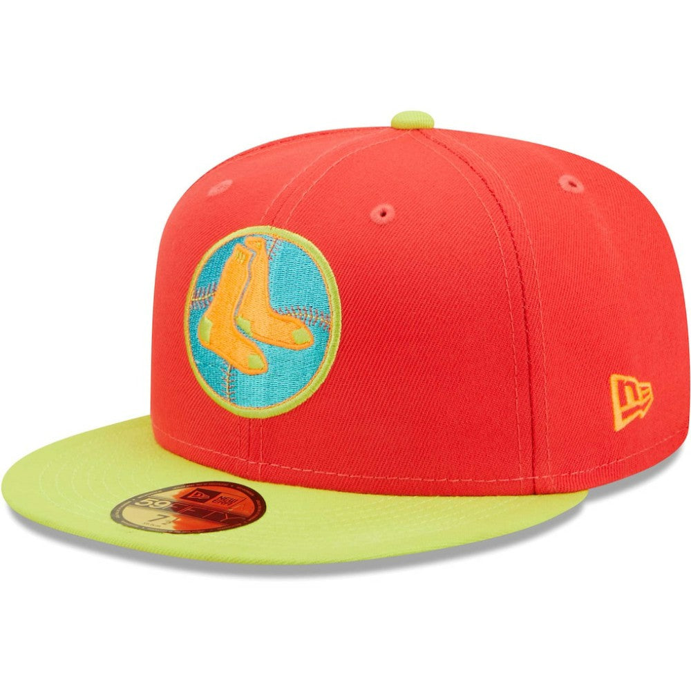 Boston Red Sox New Era   Lava Highlighter Combo 59FIFTY Fitted Hat - MLB