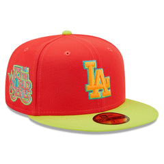 Los Angeles Dodgers New Era 1978 World Series  Lava Highlighter Combo 59FIFTY Fitted Hat - MLB